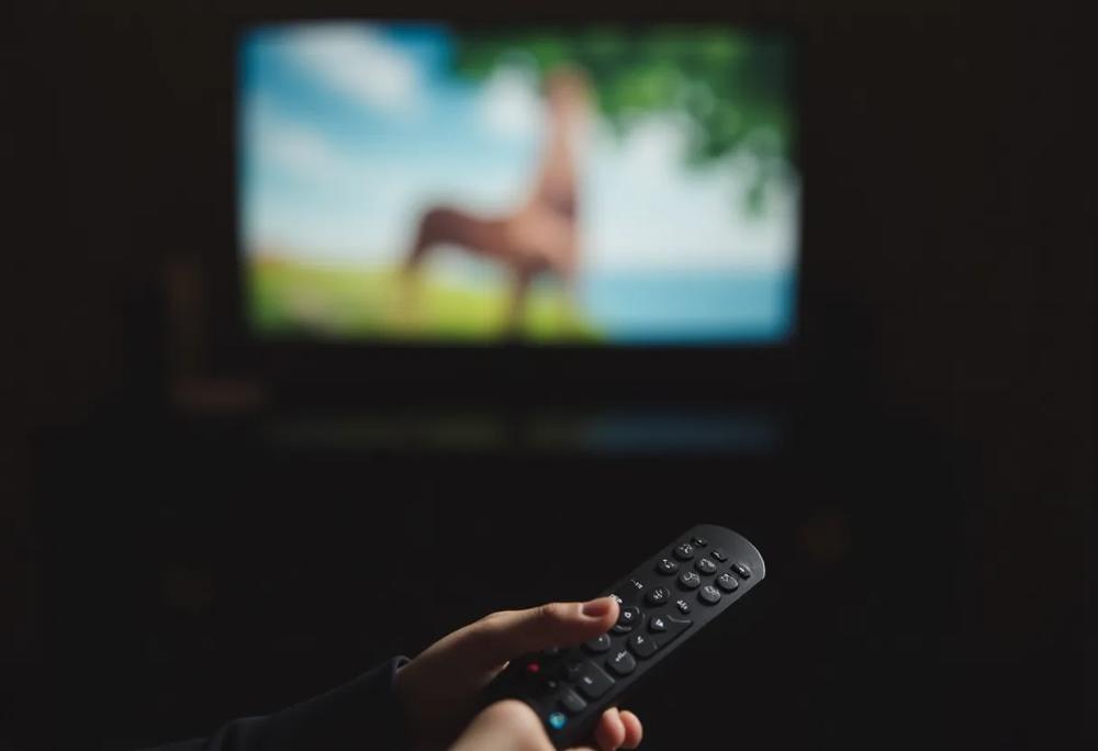 watching tv